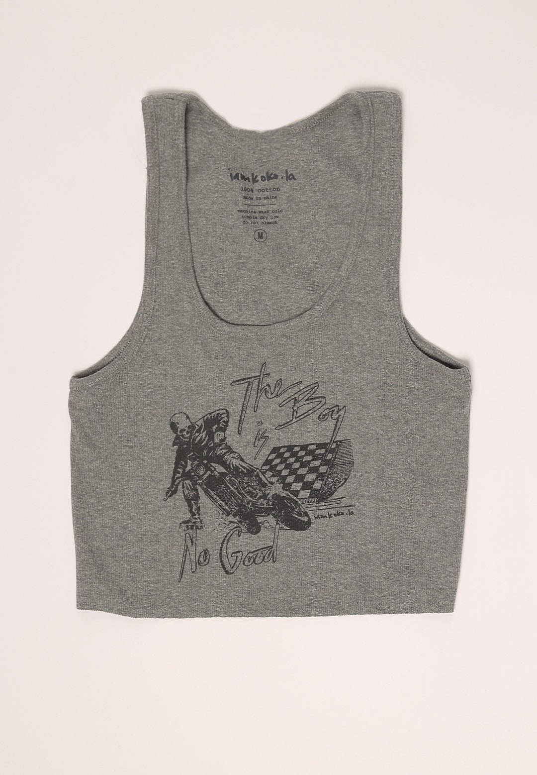 The Boy is No Good Cropped Tank Top 