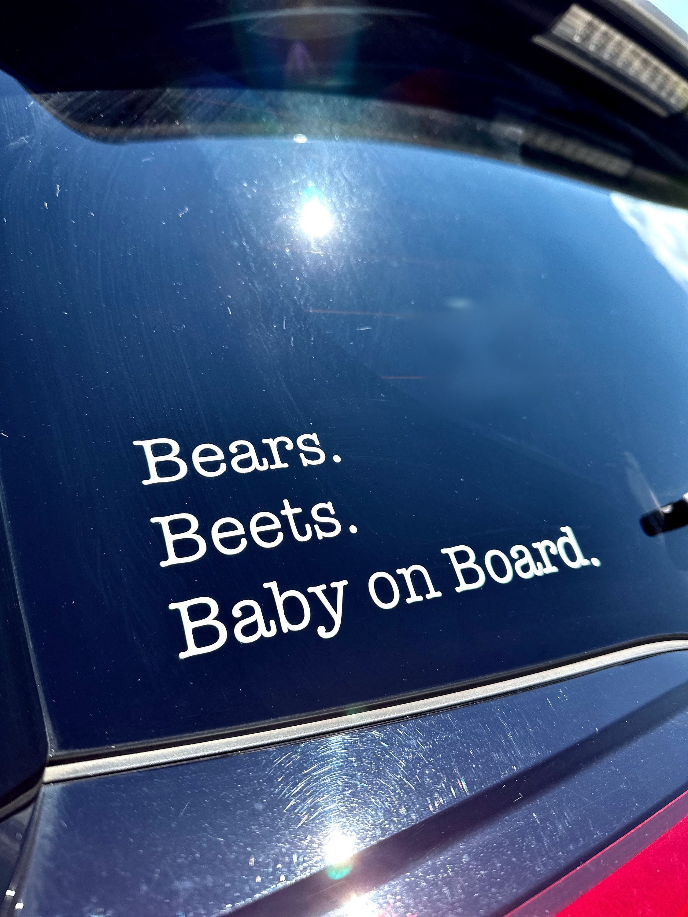 Baby on Board Car Sticker - Boy on Board - Modern and Unique - Bright Colors