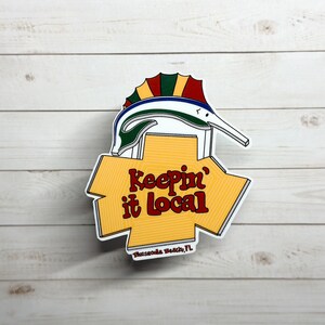 Pensacola Beach Sticker | Die Cut Sticker | Pensacola | Florida | Pensacola Beach Sign
