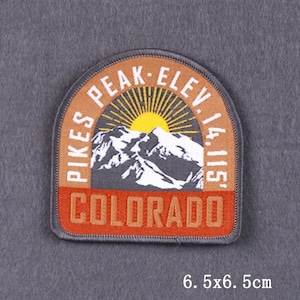 Colorado Wilderness Stickerei Patch, Abenteuer in der Natur, Natur Abenteuer, Nähen Patches für Kleidung, Reise Patch Outdoor Abzeichen