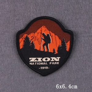 Zion National Park Patch, Embroidered Patch, Adventure in Nature, Patch Nature Adventure, Sewing Patches For Clothing, Travel Patch Outdoor