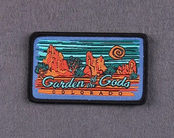Garden of The Gods Embroidered Patch, Adventure in Nature, Patch Nature Adventure, Sewing Patches For Clothing, Travel Patch Outdoor Badge