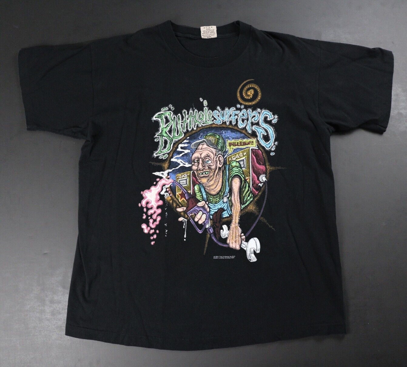 Discover Butthole Surfers Rock Band Tee 1994 Vintage Butthole Surfers Black T-Shirt