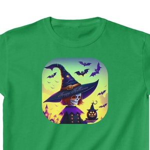 Unique Happy Halloween Witch Kids Shirt -  Kids Heavy Cotton Tee