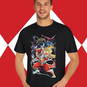 Mighty Mutant Rangers Unisex T-shirt - Unique Geeky Bold Design Apparel for Cosplay Lovers