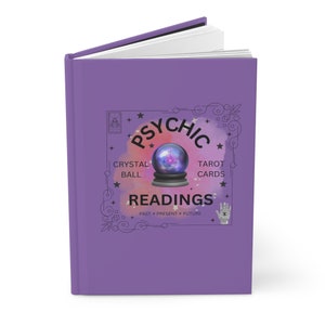 Lecturas psíquicas Cartas del Tarot con bola de cristal: elegante diario de tapa dura para manifestar tus superpoderes