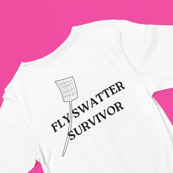 Fly Swatter Survivor:  Heavy Cotton Long Sleeve T-Shirt