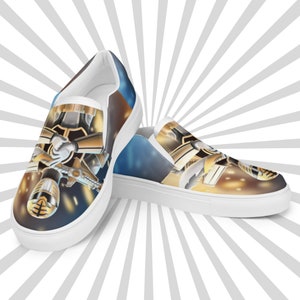 White Ranger Men’s slip-on canvas shoes