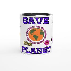 Christelijke mok Psalm 24:1 Save the Planet - Milieuvriendelijk ontwerp - 11oz