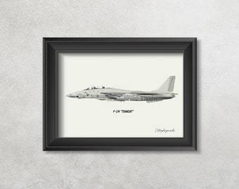 Fighter Jet Print, f14, Aircraft Wall Art, Airplane Print, Airplane Wall Art, Kids Room Airplane Wall Decor, Printable, man cave