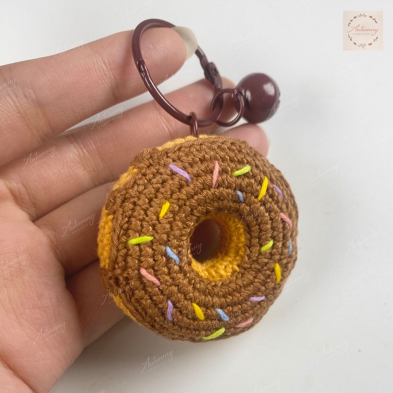 Crochet Donuts Donut Keychain Amigurumi Keychain Amigurumi Etsy