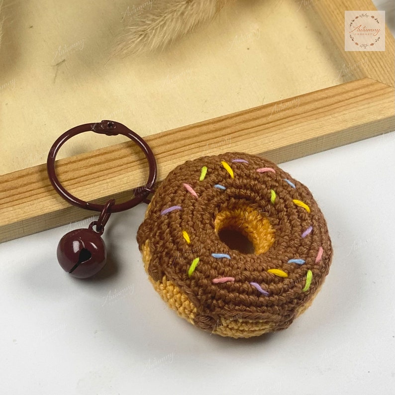 Crochet Donuts Donut Keychain Amigurumi Keychain Amigurumi Etsy
