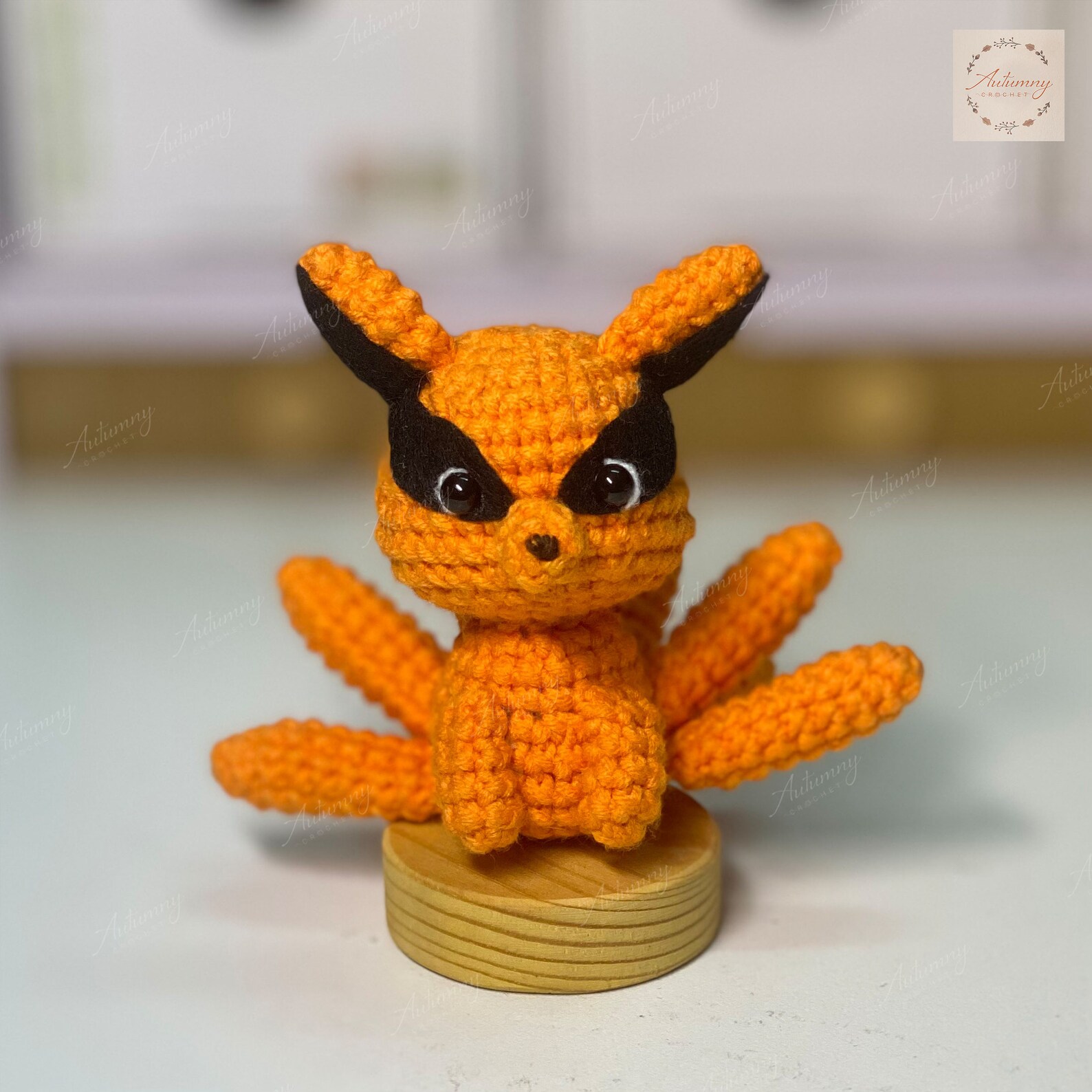 Crochet Nine Tailed Beast Kurama Crochet Anime Etsy
