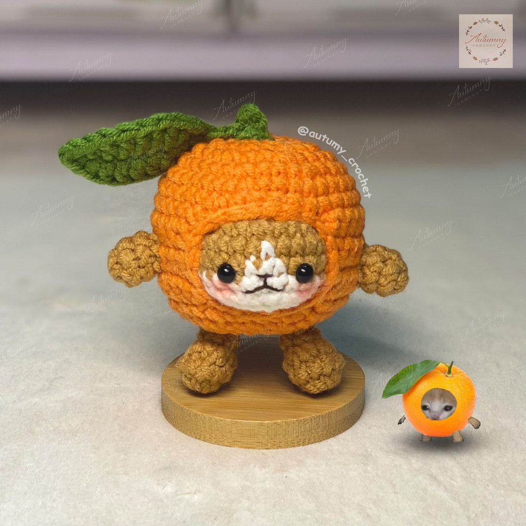 Crochet Orange Cat, Crochet Keychain, Amigurumi Keychain, Amigurumi