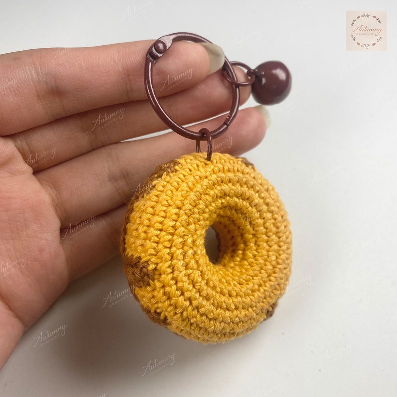 Crochet Donuts Donut Keychain Amigurumi Keychain Amigurumi Etsy