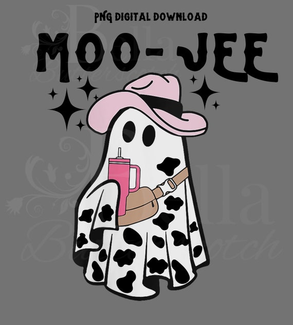 Moo I Mean Boo Ghost Cow Matching Family Halloween Pajamas