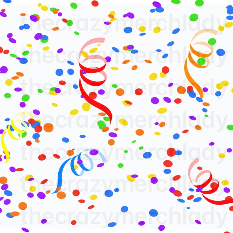 Confetti PNG Transparent Digital, Celebrate, Party, Anniversary, Graduation, Birthday, Congrats, Congratulations image 1