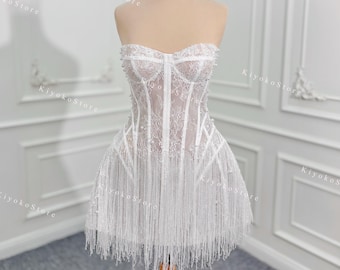 Party dresses. Fringe mini dresses. Sparkling reception dresses. Unique corset dresses.