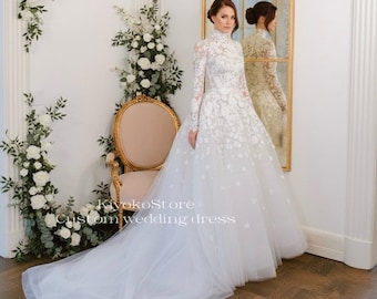 Custom Embroidery, Unique Formal Evening Gown, Personalized Gift for Her  Design Your Own Dress, Wedding Dress - Etsy