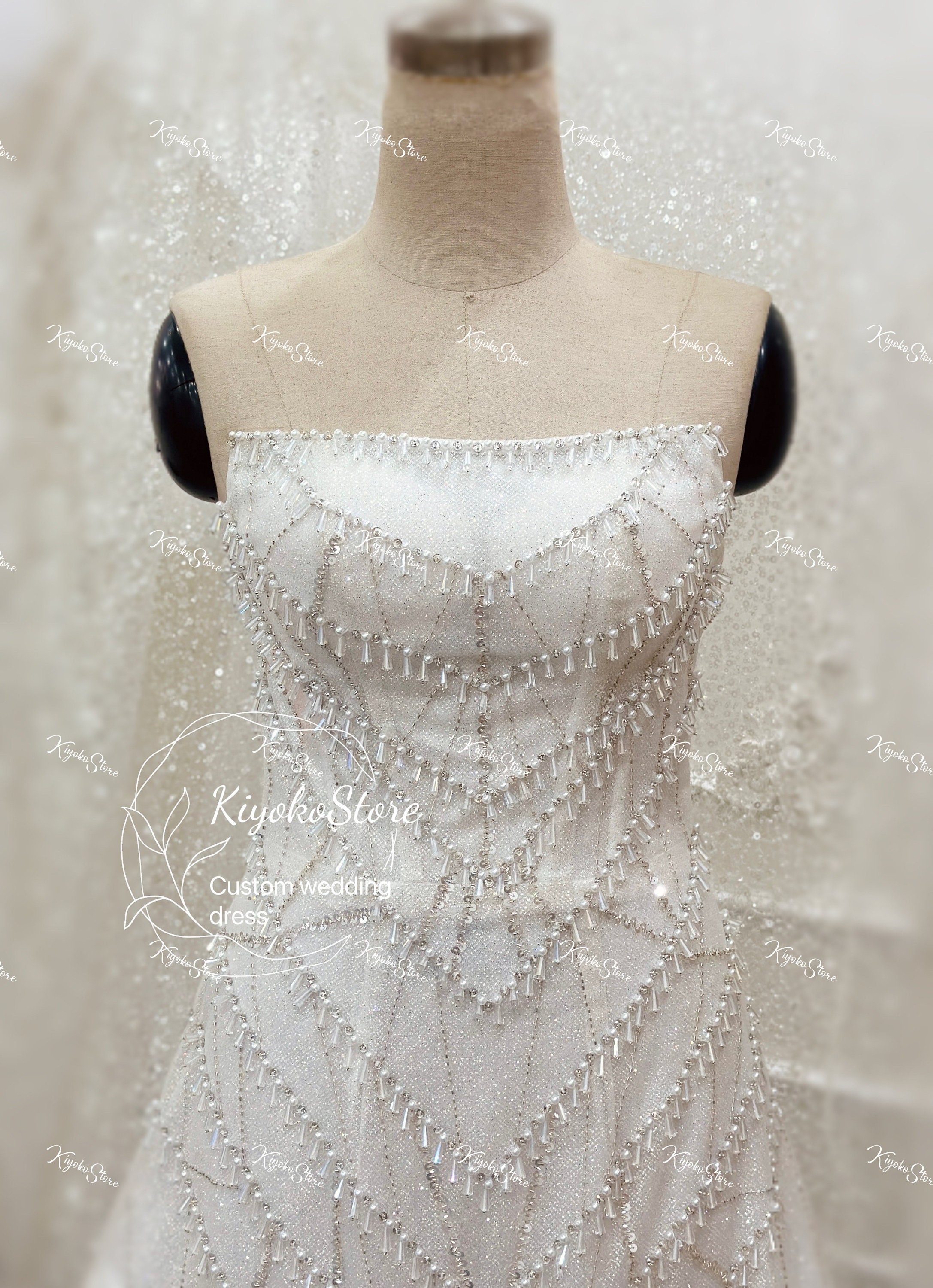 Gorgeous Short Beaded Wedding Dress. Sexy Reception Dress. Custom ...