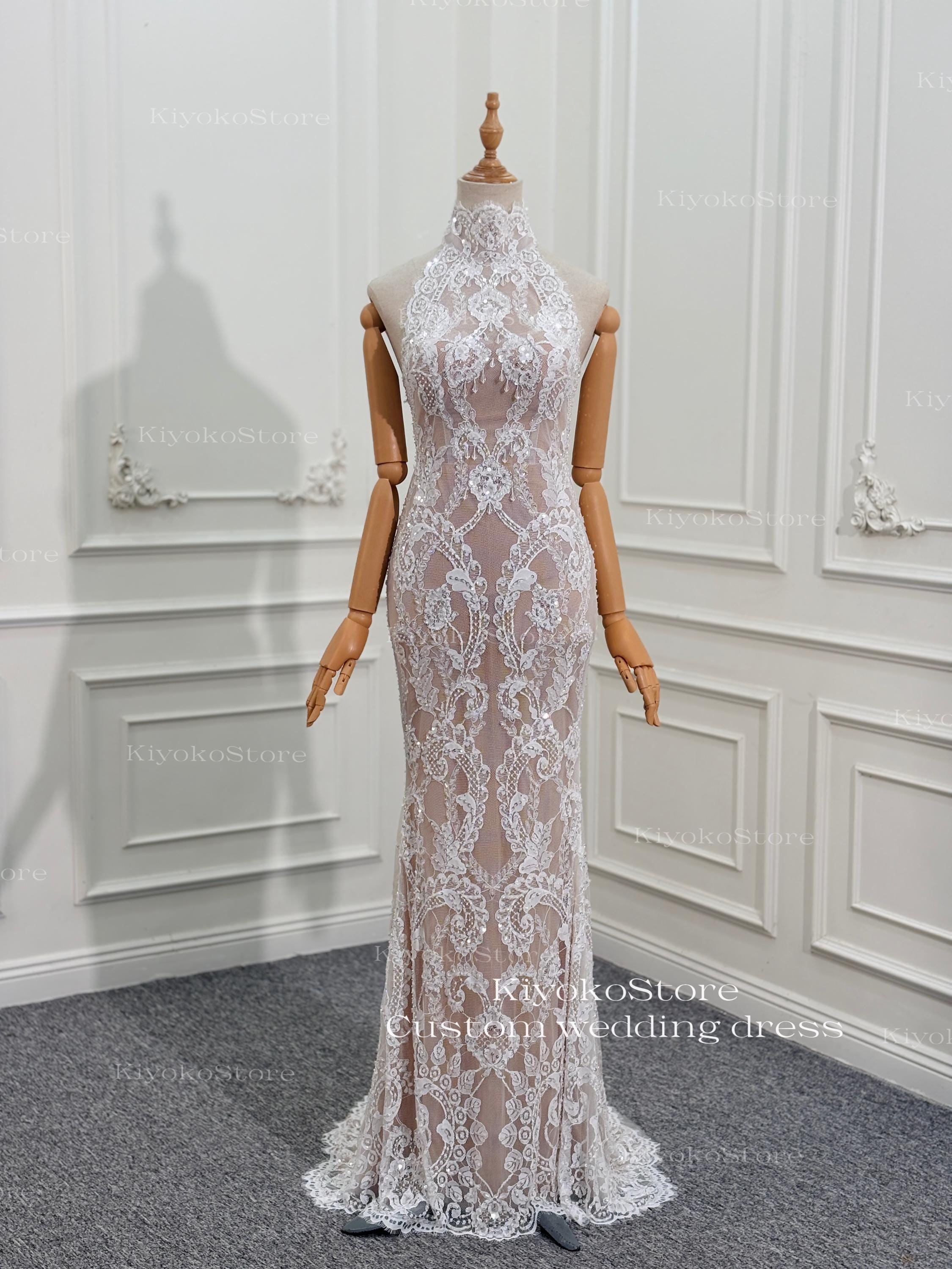chinese dress ladies Luxury Shiny Beaded Wedding Dress main image 1