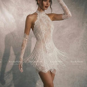 lace after party dress Blair Mini Dress
