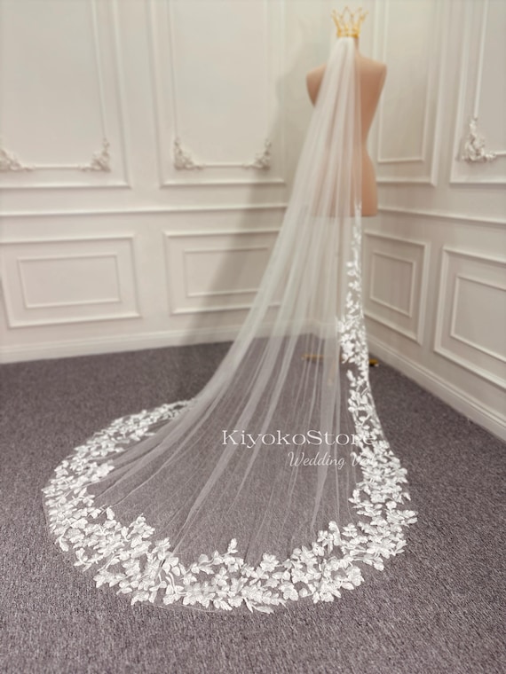 Luxury Veils. Handmade Veils. Bridal Veils. Cathedral Veils. Lace Veils. White Veils. Tulle Veils.