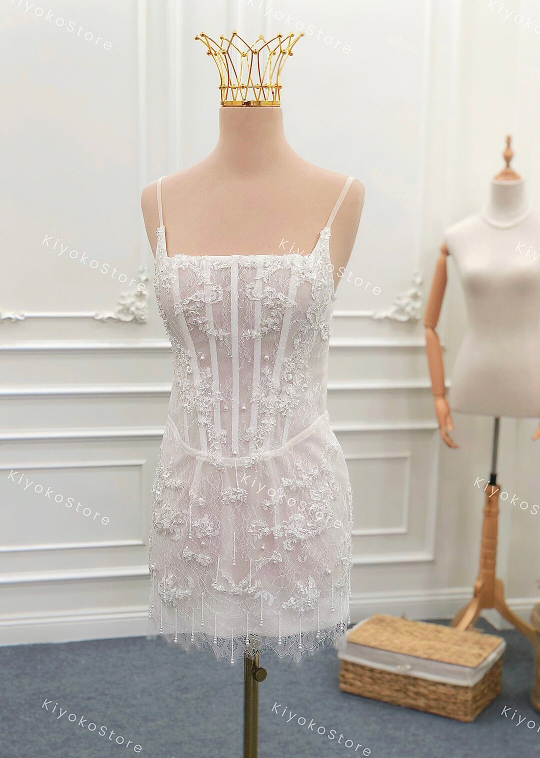 Corset Short Wedding Dresses. Reception Wedding Dresses. Beaded Wedding ...