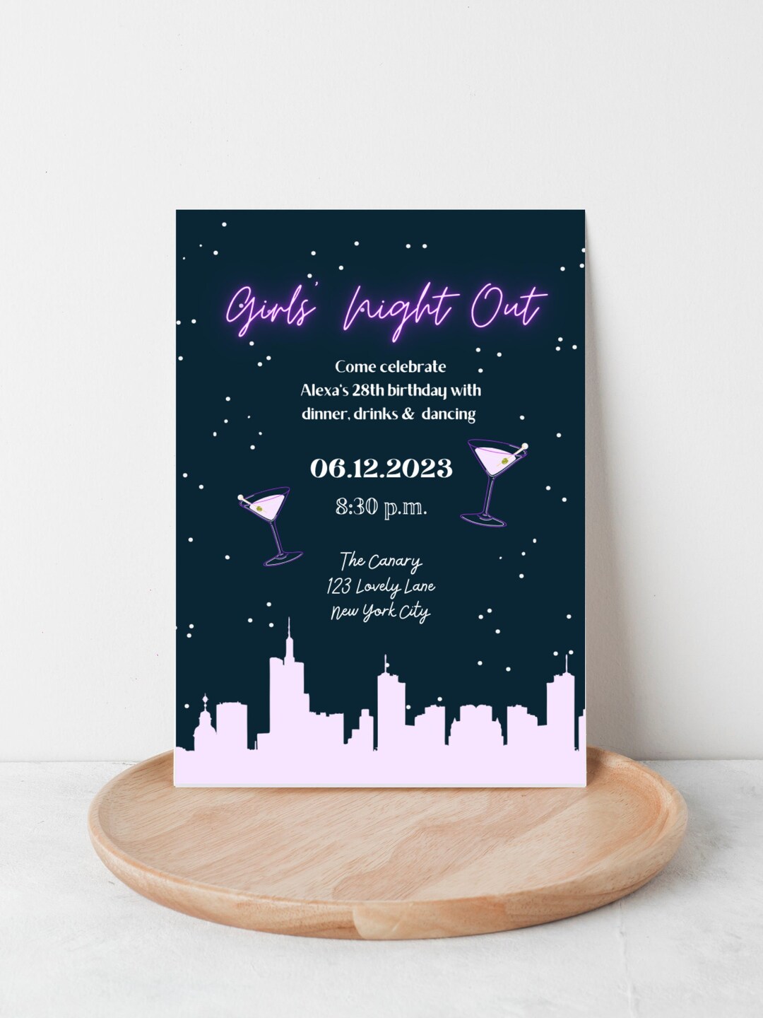 Editable City Bachelorette Invitation, Bachelorette Invite, Bachelorette Weekend, Download