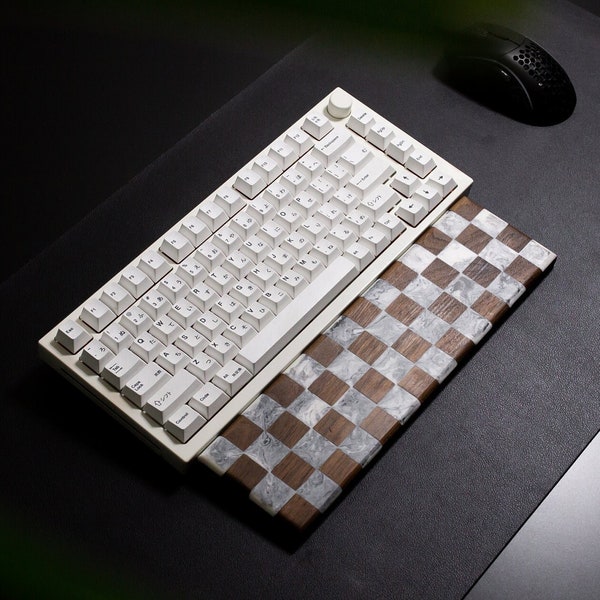 Resin Wood Keyboard Etsy