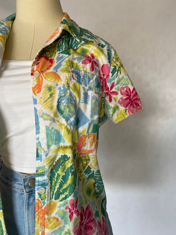 Vintage ‘90s Tropical Button-Up Resort Shirt - image 2