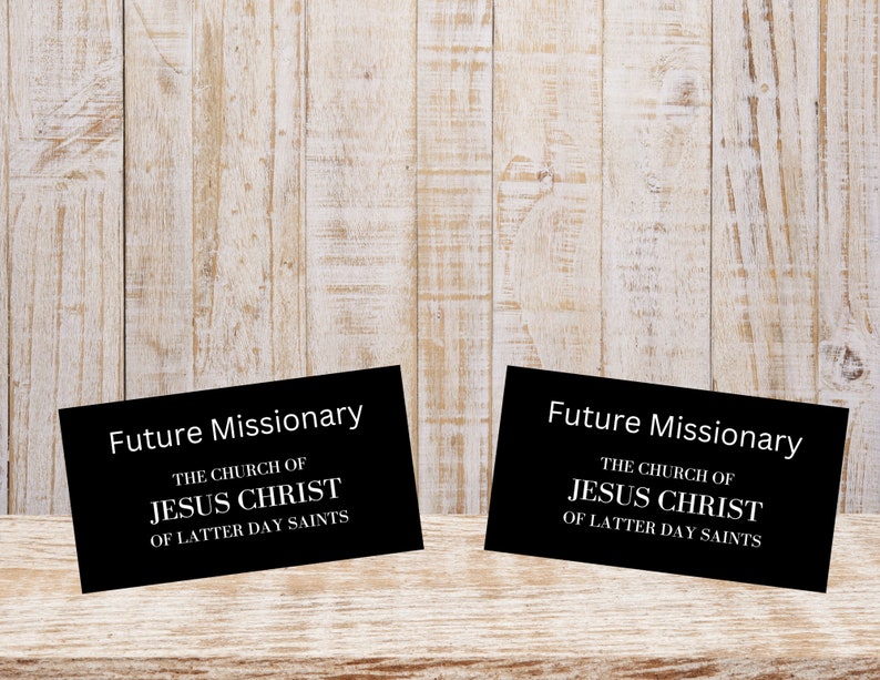 Future Missionary Stickers Name Tags Primary Singing Time - Etsy