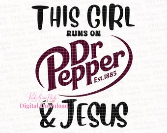 Soda och Jesus PNG SVG: Kristen flicka digital nedladdning