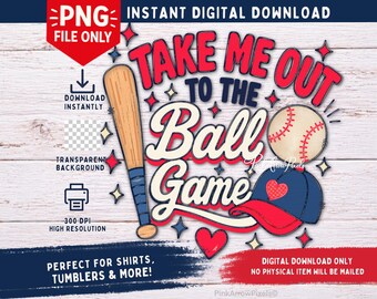 Take Me Out to the Ball Game PNG – Take Me Out to the Ball Game Design