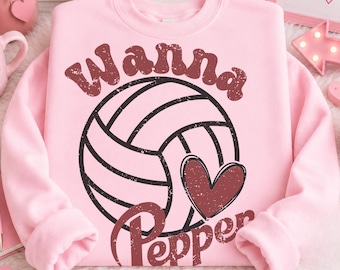 Wanna Pepper Volleyball Design SVG - PNG EPS (Digital Download)