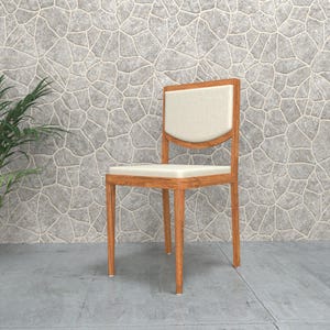 Vintage Upholstered Dining Chair – Rustic Wooden Chair, Elegant Set for Living Room & Home Design