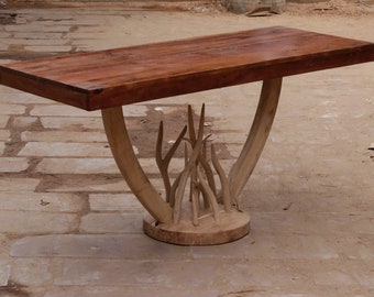Solid Rustic Root Concept Console Table - Nature-Inspired Design Meets Luxurious Craftsmanship