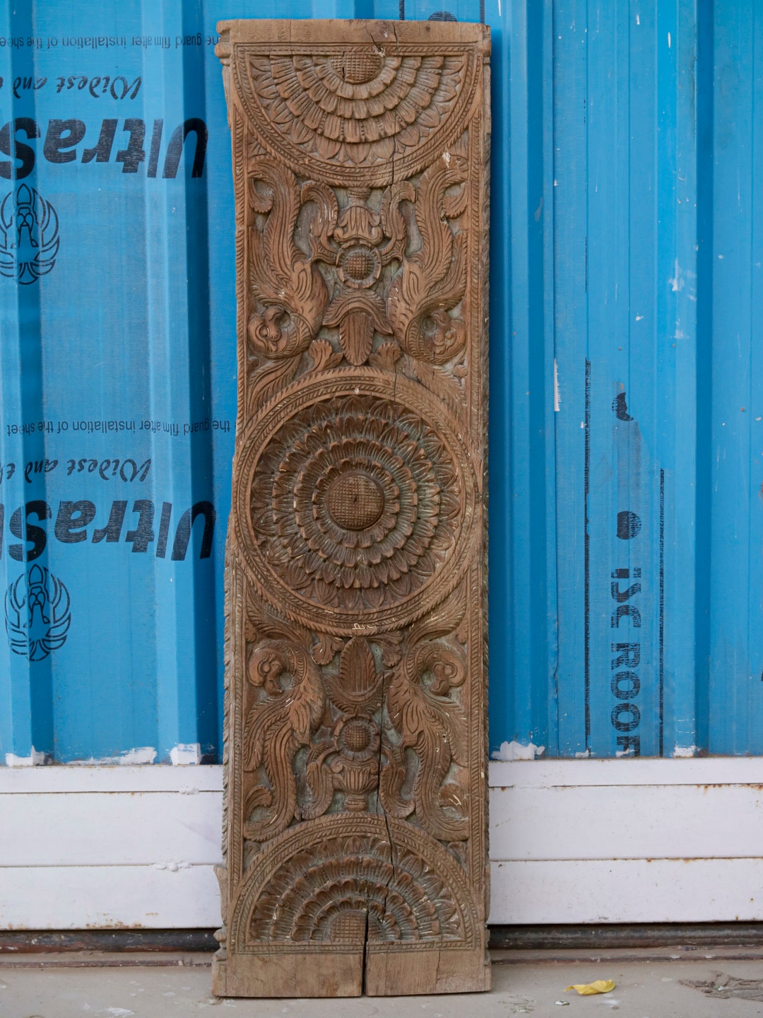 Classical Indian Vertical Wall Panel With Peacock Etsy