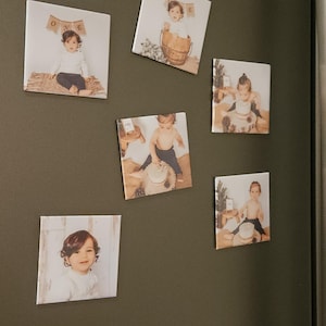 Aimant pour réfrigérateur, photos souvenir, mariage, fiançailles, Noël, photos de famille, baptême de bébé