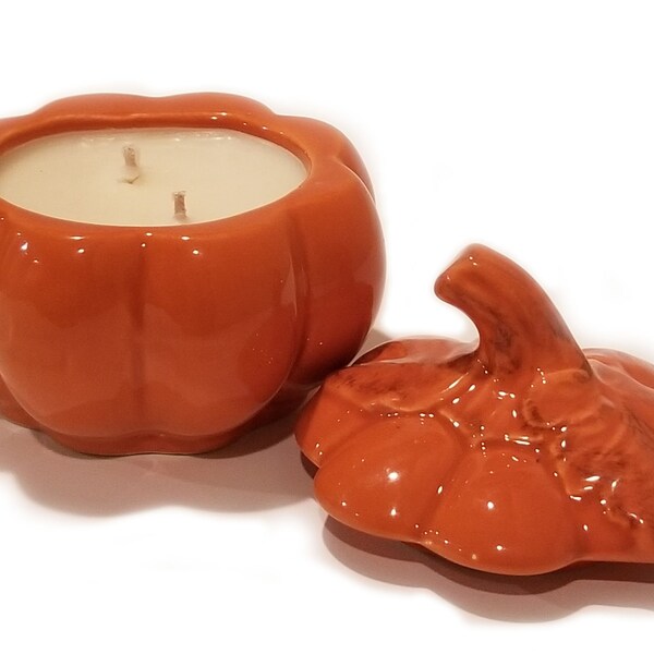Pumpkin Shaped Candle Etsy