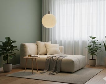 Minimalistische globe-hanglamp – Scandinavische geribbelde hanglamp