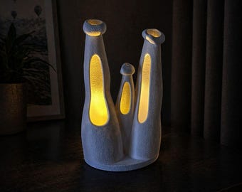 Cappadocia Fairy Chimneys-lamp, 3D-geprint nachtlampje, uniek reiscadeau, minimaal decor