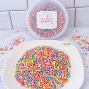 Rainbow Soy Wax Sprinkles | Realistic Wax Melts | Dessert Candle Embeds