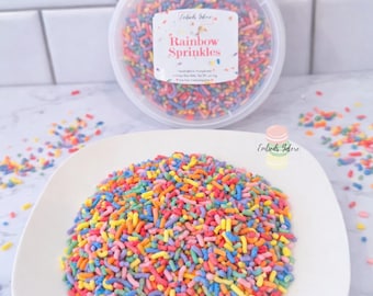 Rainbow Soy Wax Sprinkles | Realistic Wax Melts | Dessert Candle Embeds