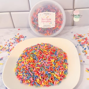 Wax Rainbow Sprinkles | Realistic Wax Melts| Dessert Candle Embeds | Soy Wax Melts| Fake Food | Fake Sprinkles