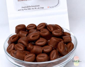 Incrustaciones de cera de soja con aspecto de granos de café realistas / Incrustaciones para velas