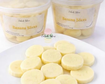 Realistic Banana Slices Wax Melts | Dessert Scented Wax Embeds