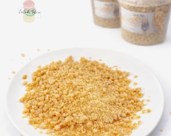 Soy Wax Pie Crust Crumble | Dessert Candle Embeds | Realistic Wax Melts