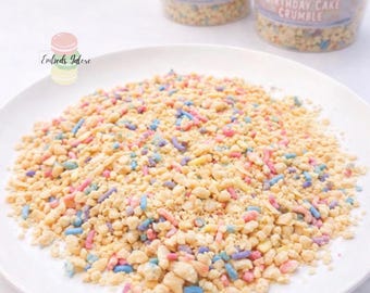 Birthday Cake Soy Wax Crumble | Dessert Candle Embeds| Realistic Wax Melts