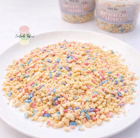 Birthday Cake Soy Wax Crumble | Dessert Candle Embeds| Realistic Wax Melts
